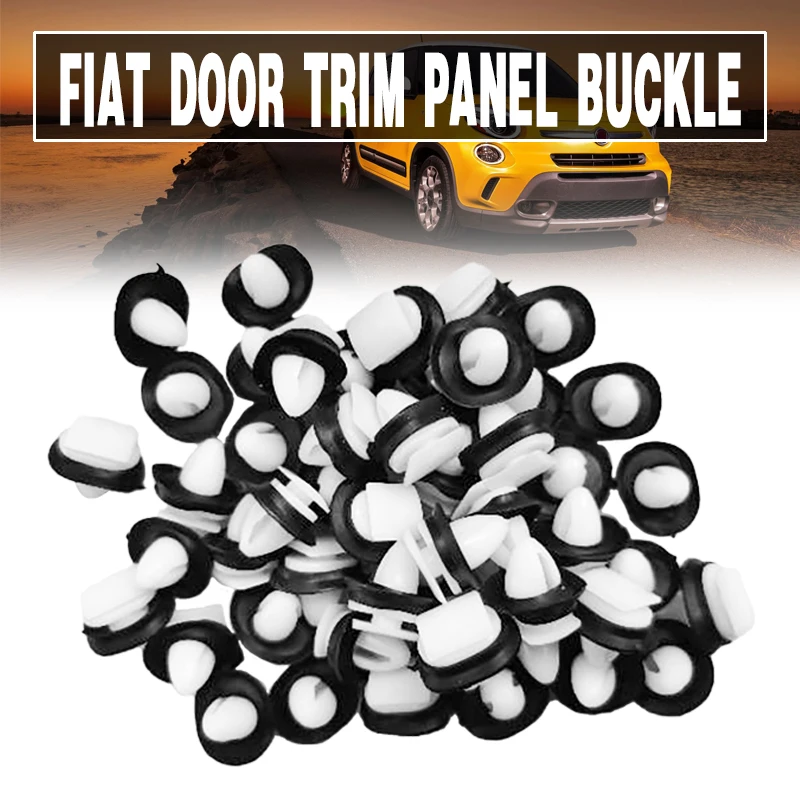 50Pcs Clip Per Auto Con Rondelle Clip Per Pannello Porta Clip Per Paraurti Clip Per Parafango Interno Vite Rivetto Per Fiat Ducato