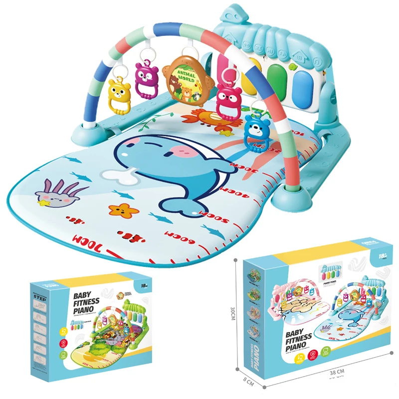 Baby Fitness Stand Music Pedal Toy Children's Early Education Piano Game Mat