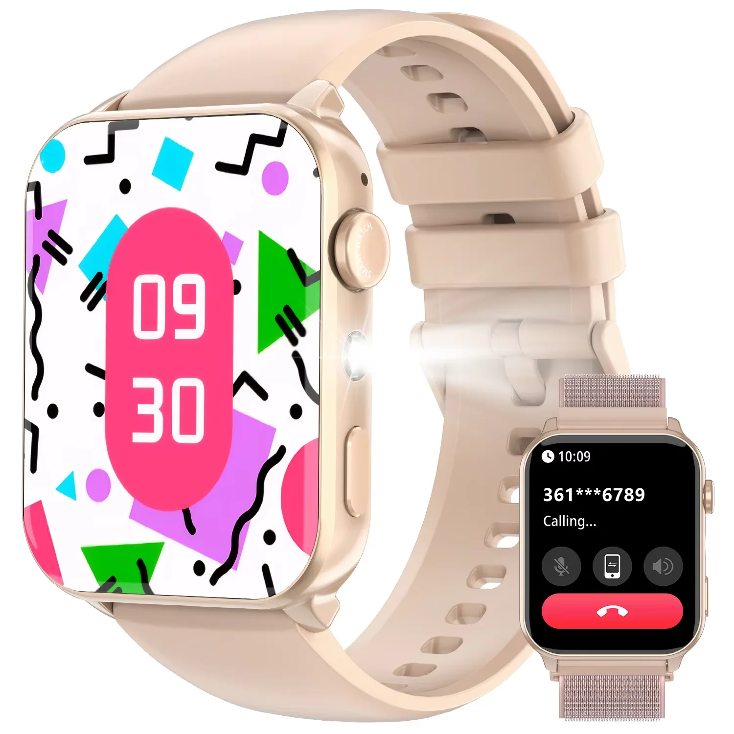 Blackview R30 Max Smartwatch Bluetooth Call Flashlight 1.91″ HD Screen Men
