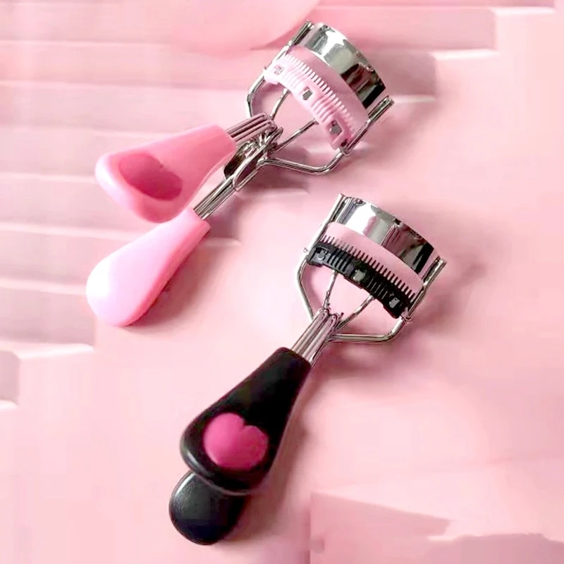 1PC Lady Eyelash Curler With Comb Tweezers Curling Clip Cosmetic Eye Beauty Tool
