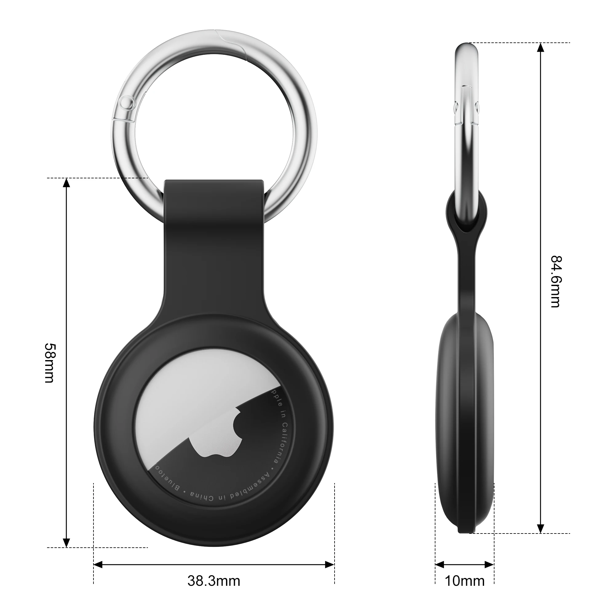Silicone Airtag Protetor Case Apple Keychain Titular Gps Tracker Chaves de Bagagem Acessórios Pack - Image 4