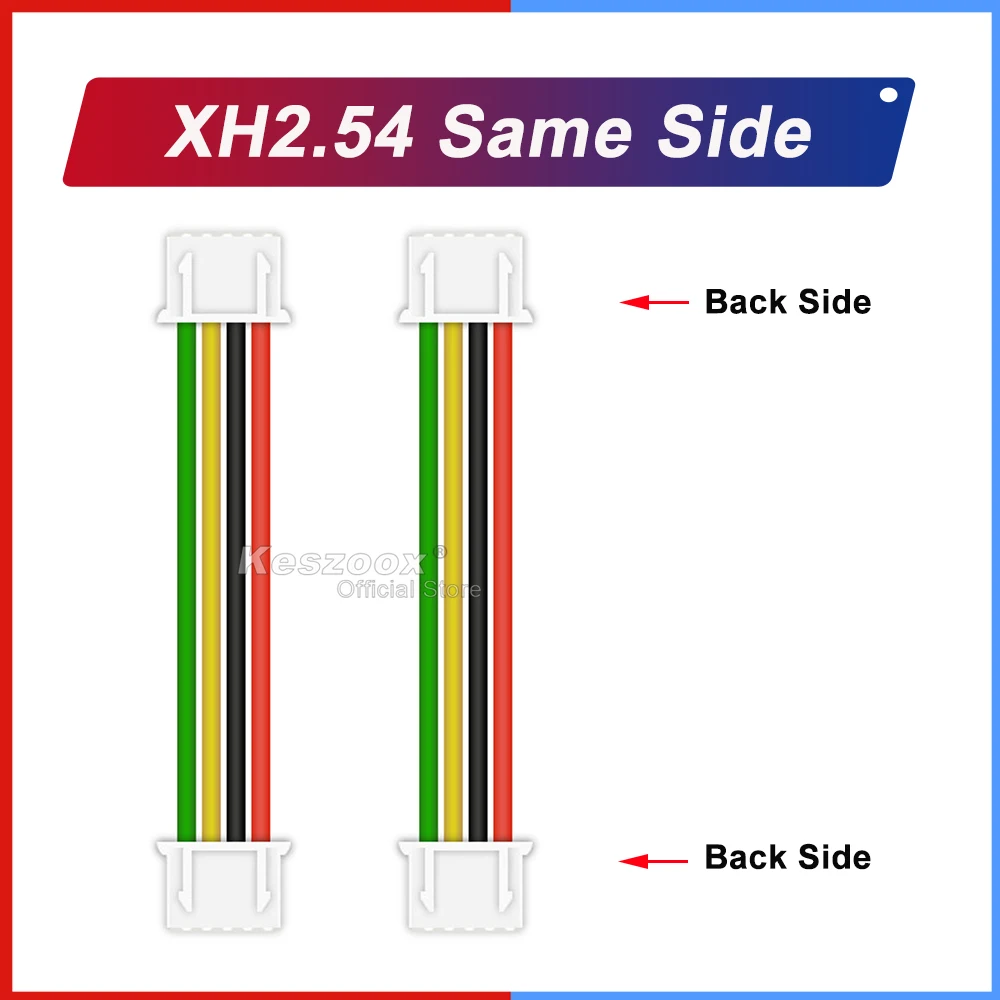 Verlängerung JST 2,5 mm XH2,54 XHP 2/3/4/5/6/7/8/9/10P männlich weiblich Stecker mit 10–100 cm 22AWG-Draht – Detail 9