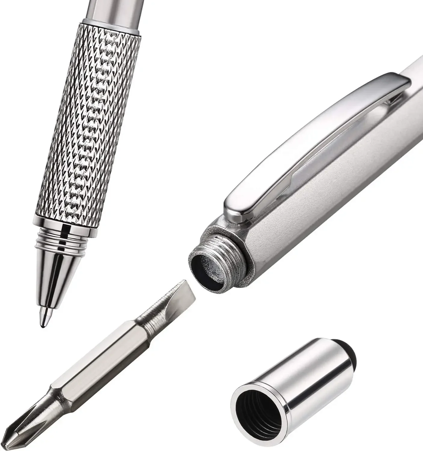 7 in1 Multifunction Ballpoint Pen with Modern Handheld Tool Measure Technical Ruler Screwdriver Touch Screen Stylus Spirit Level multifunction ballpoint pen
