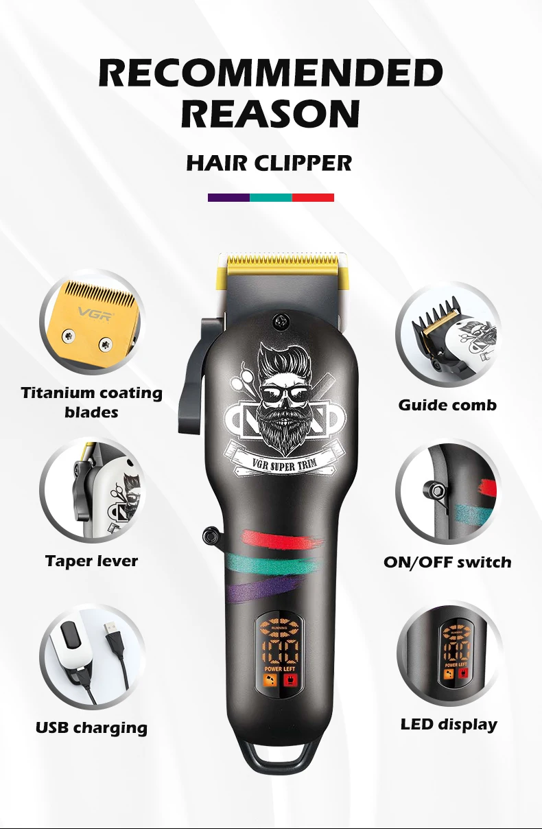 VGR V-699 Salon Series Professional Hair Trimmer