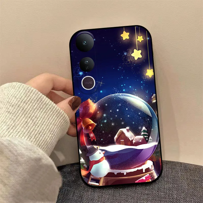 Festive Christmas-Themed Soft TPU Phone Case Cover