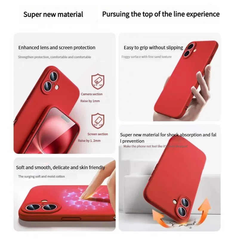 Premium Liquid Silicone Magnetic Case with Matte Soft Cover
