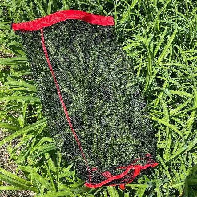 Mini Portable Fishing Bundle Mouth Fish Net Bag Mesh Oxford Fish Cage Fishing Net Bag Foldable Fishing Basket Fish Cage 0.5-2m 4