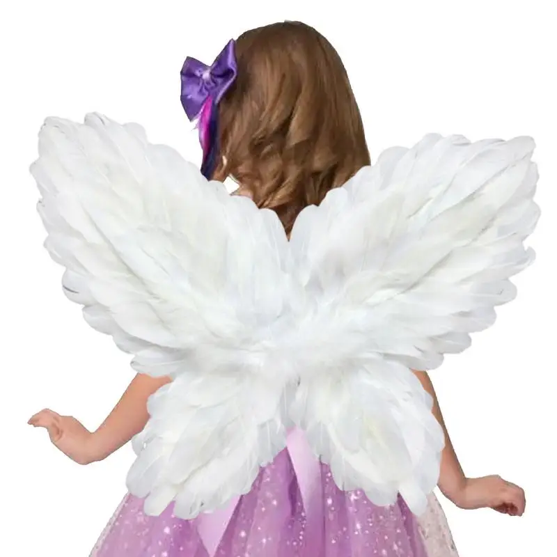 Angel Wings Feather Angel Wings With Elastic Straps Fairy Princess Costume For Girls Party Photography Fun Dress Up Angel Wing