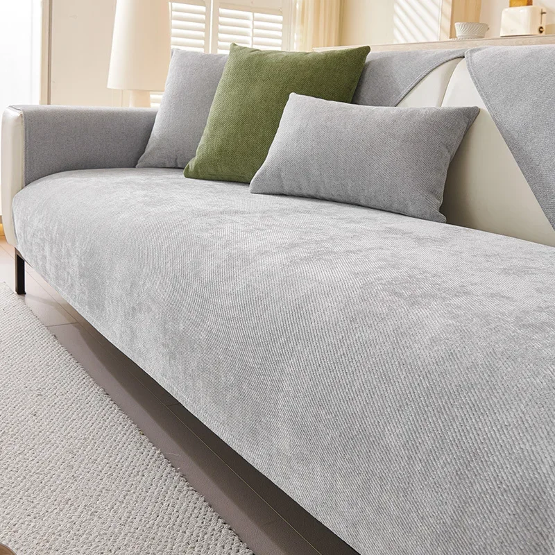 Solid Color Waterproof Chenille Sofa Cushion image 9