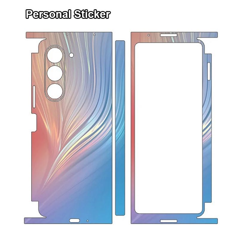 

Hot! Aurora Decal Skin for Samsung Galaxy Z Fold 5 4 3 2 Back+Hinge+Side Protector Film Full Cover 3M Wrap Personal Stickers