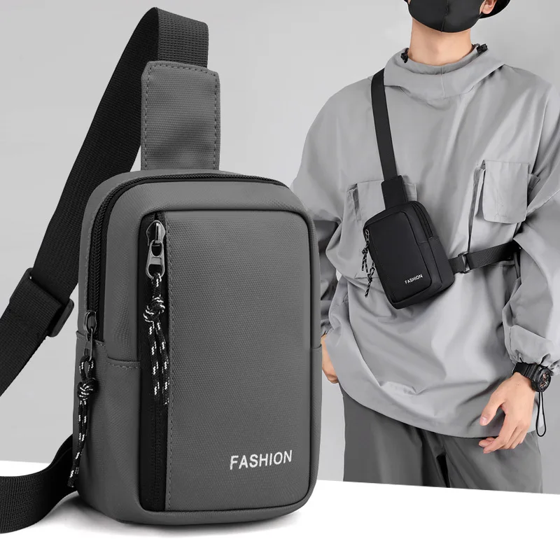 

New Chest Bag Men's Large Capacity Travel Shoulder Bag Trendy Versatile Cross-Bag Casual Travel Bag Men