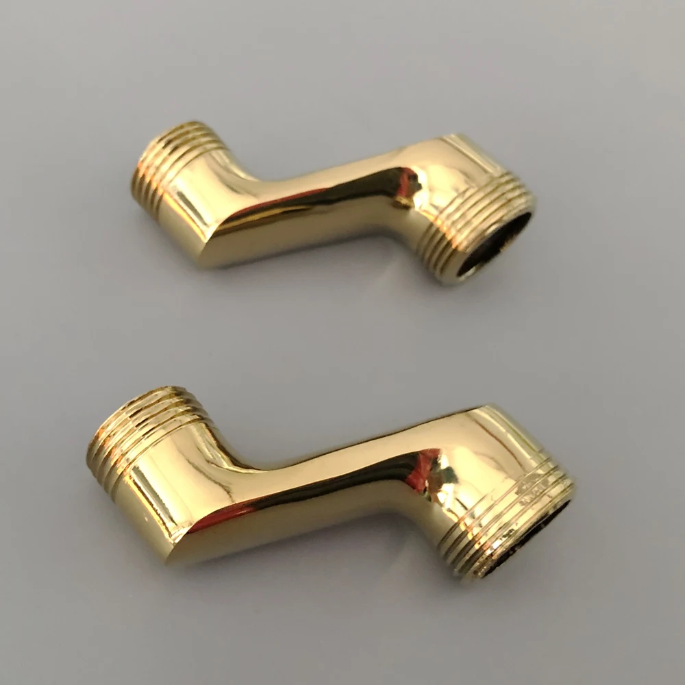 Bathroom Accessory Golden Brass Claw Foot Wall Mounted Bath Tub Rain Shower Faucet Adjustable Adapter Swing Arms zba179