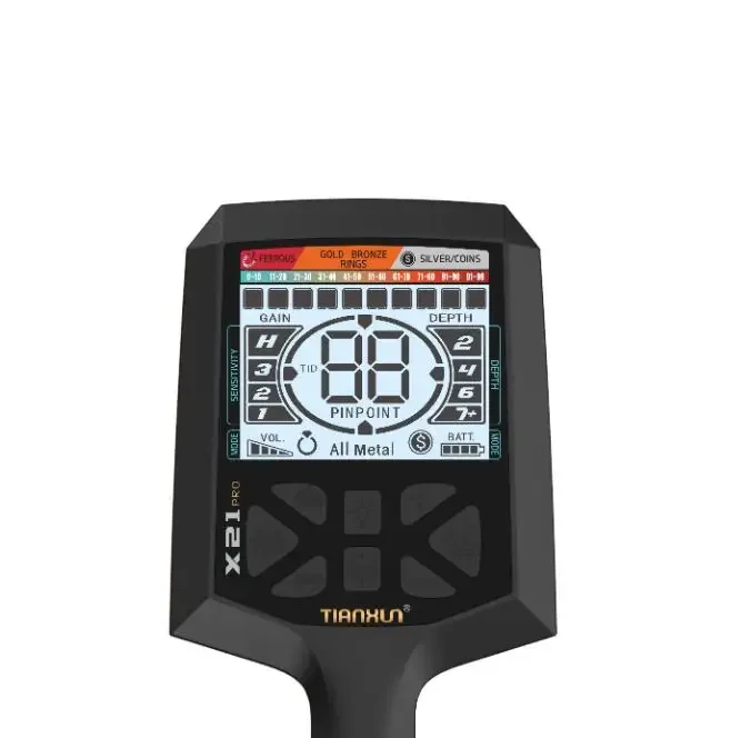 X21 New Professional Underground Metal Detector Gold Treasure Search Finder Hunter Detecting Pinpointer Waterproof Depth