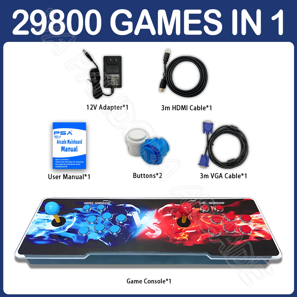 29800 で 1 パンドラボックスアーケードコンソール 2024 3D