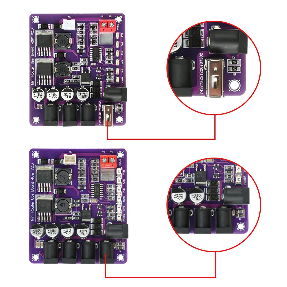 Compact Power Backup Module with USB Charging and Power Indicator