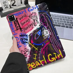 Matte Black Tablet Case with Playful Peeking Cats Design for Xiaomi Redmi Pad Pro (EP26)