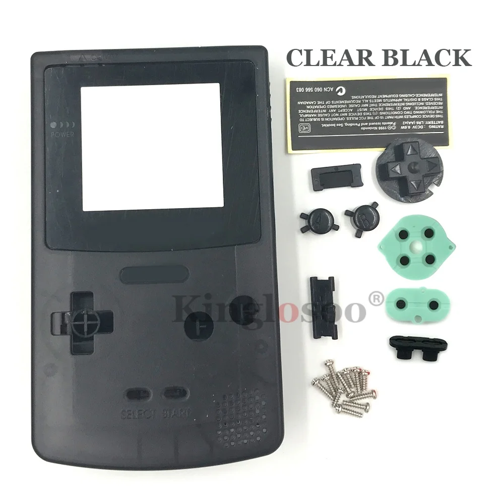 Deluxe Replacement Housing Shell with Rubber Pads and Buttons for GameBoy Color - 19 Vibrant Color Options