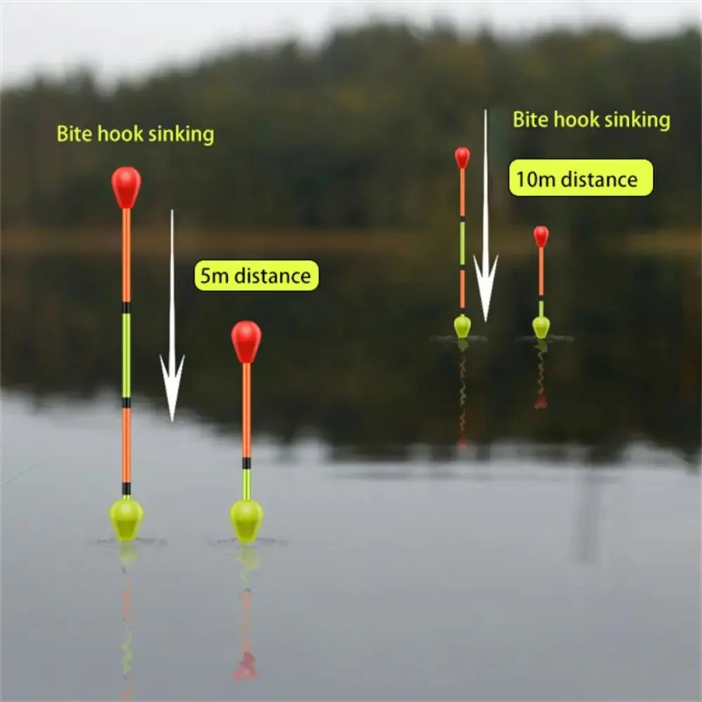 20 stücke fluor zierende Fischerei schwimmende Bobbers fluor zierende Auftriebs kugeln Eva Schaum Streik Indikator rot gelb auffällige Bohnen Set – Detail 14