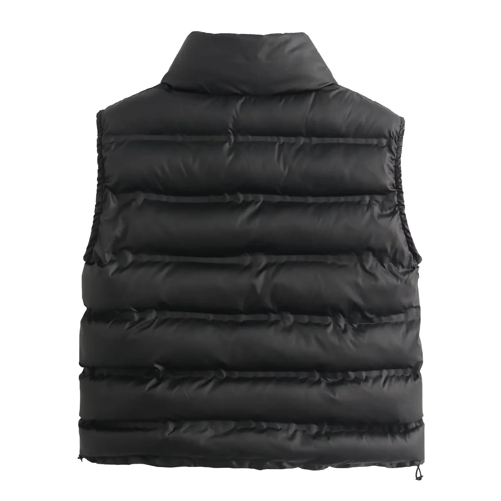 Women's Parkas Vests Jackets Coat Black Outwear Sleeveless Top With Zipper zarftrafins Woman Coat Chaqueta Acolchada Ladies Top