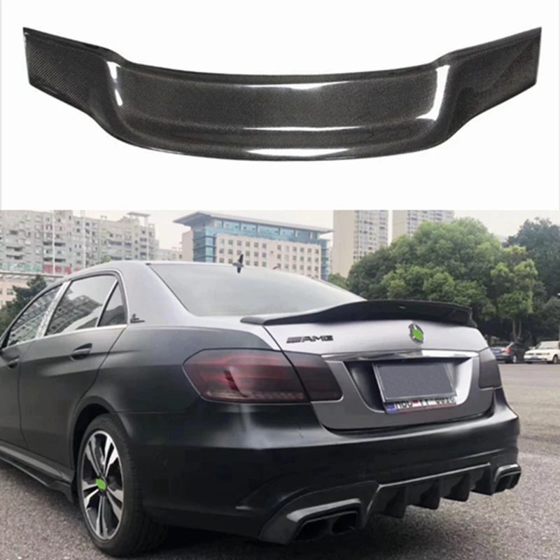 

Carbon Fiber Rear Spoiler Trunk Wing For Mercedes-Benz E-Class W212 4Door Sedan 2009-2016
