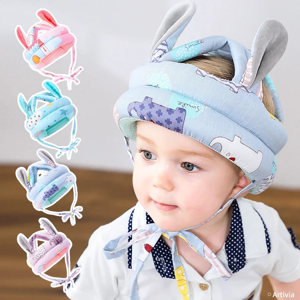 Baby Safety Helmet Head Protection Hat Toddler Anti-fall Pad Children Learn To Walk Crash Cap Adjustable Protective Headgear baby hat head protection headgear kids safety helmet