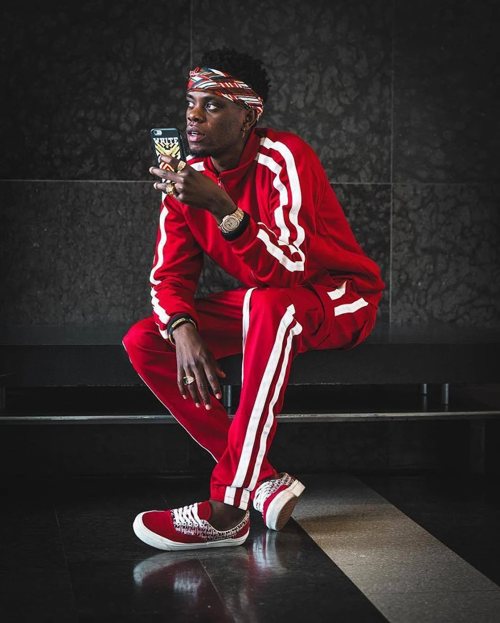 Mens Training Tracksuits Sets Gym Kits Sportswear Red Breathable Tops With Cargo Pants Fitness Jogging Sport Suits Running Sets 6