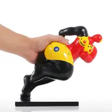  Dashing Fat Woman Tooarts Fiberglass Sculpture Exaggerative Modeling Decorative Ornament 