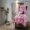 Angel-Dust And Fat Nugget-Hazbin-Pink:Hotels Blanket Soft Throw Blanket for Home Bedroom Bed Sofa Picnic Travel Office Rest 3