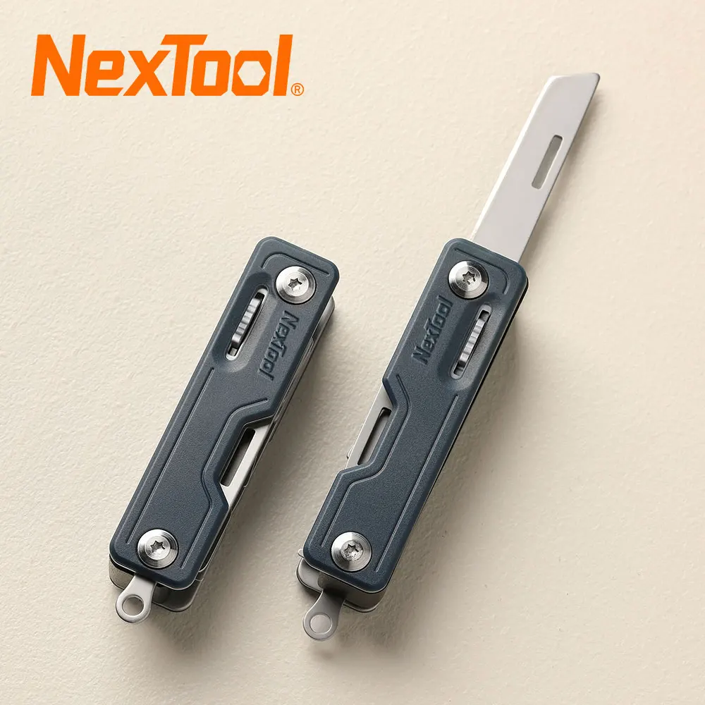 Фото Многофункциональный инструмент Nextool 10 в 1, распакованный нож, ножницы, отвертка, складной инструмент для фруктов в лагере, клипса для выживания на природе, острый резак №1