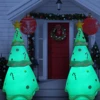 7FT Inflatable Christmas Tree Outdoor Christmas Decorations with Build in Bright LED Lights With Remote For Garden Lawn Party 5