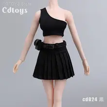 

1/6 cdtoys cd024 Female Vest & Pleated Skirt Clothes School Uniform Fit 12'' PH Figure