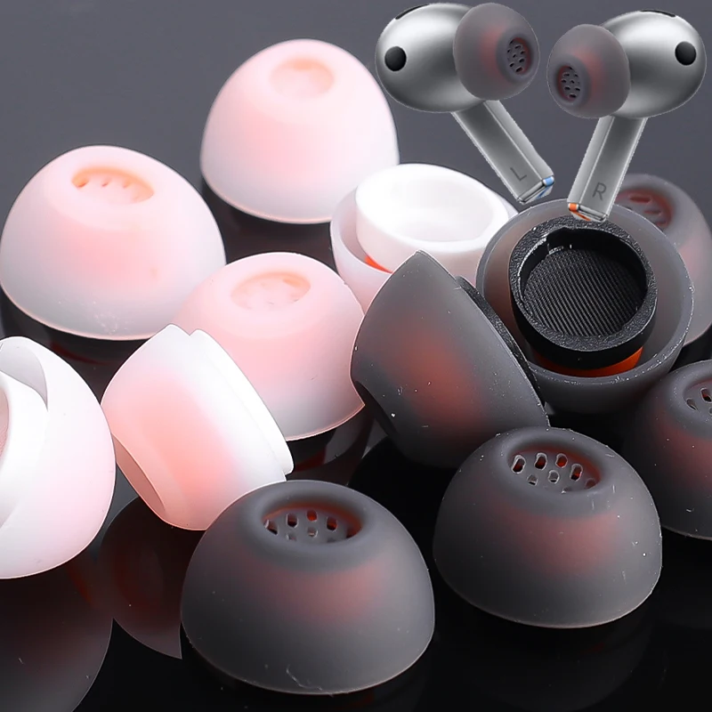Premium Silicone Replacement Earbud Tips - Anti-Slip Noise Reduction - Pack of 3 Pairs