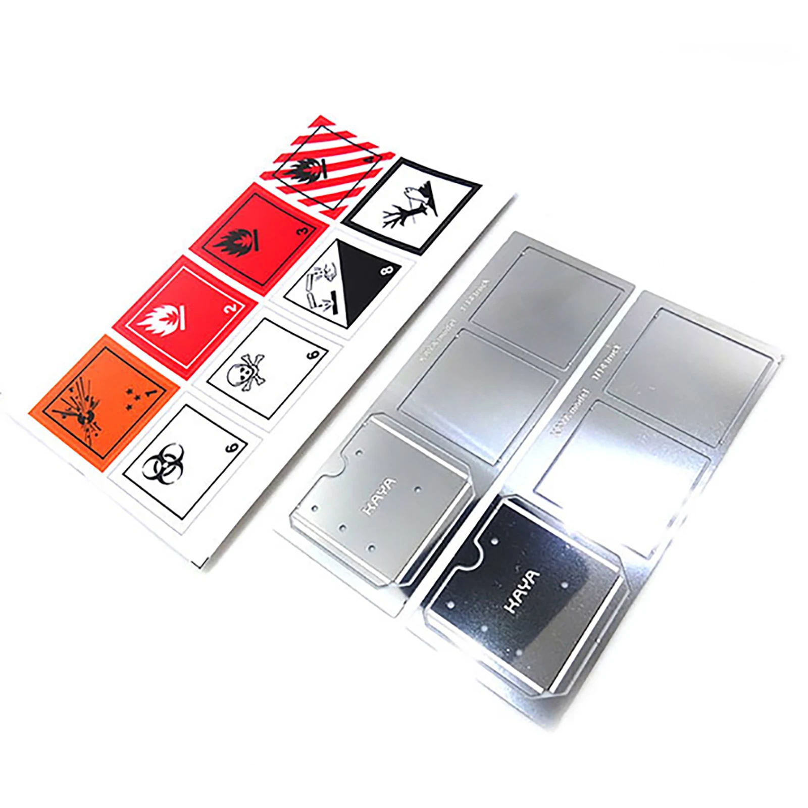 

High Quality for 1/14 Tractor Model European ARD Dangerous Goods Transportation Sign Sticker RC Car Decoration Part Servo