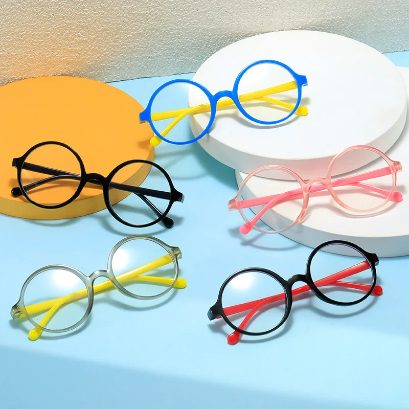 New Fashionable Kids Glasses Frame Clear Lens Cute Round Korean Style Baby Photo Props for Boys and Girls kids glasses frame