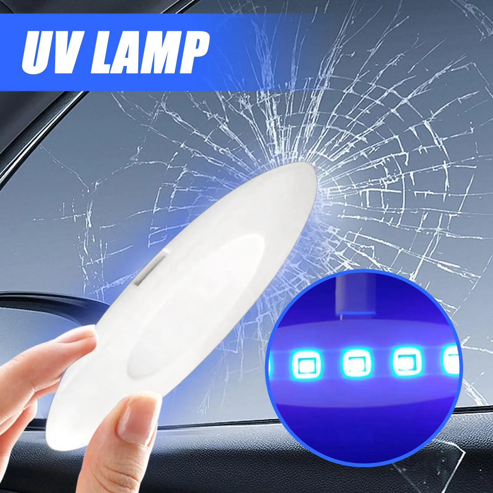 1PC 미니 LED UV 경화 램프 젤 경화 조명 UV 접착제 건조기 Tpye-C 휴대 전화 자동차 유리 스크린 수지 수리 경화