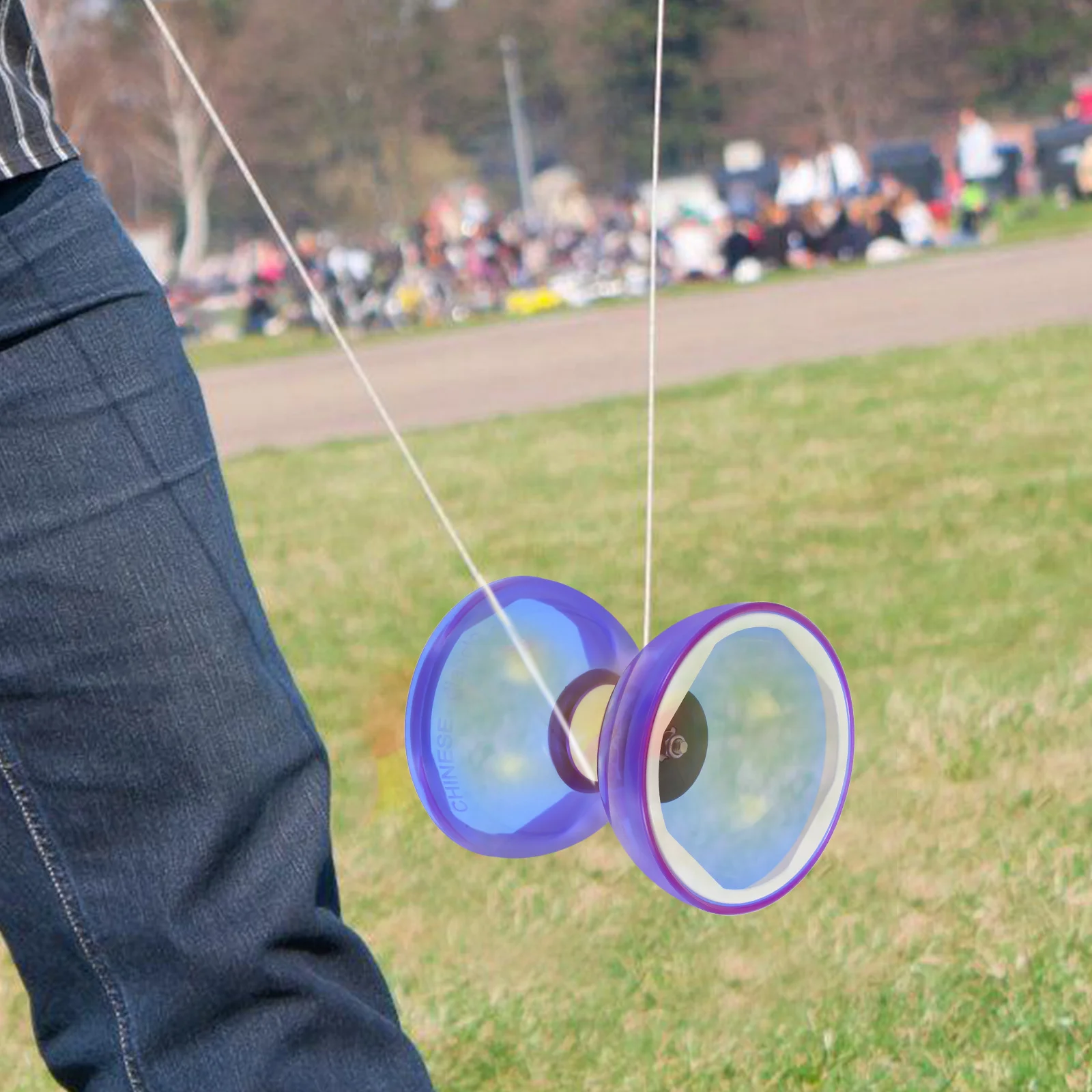 Fitness Diabolo Set Soccer Toys Soft Rubber Double Wheel Diabolo For Elderly People Toddler Child