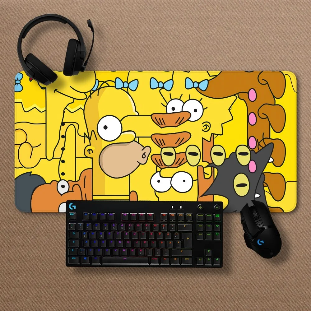 MINISO The Simpsons Mousepad Non-slip Lockedge Office Student Gaming Thickened Large Writing Pad Cushion 4