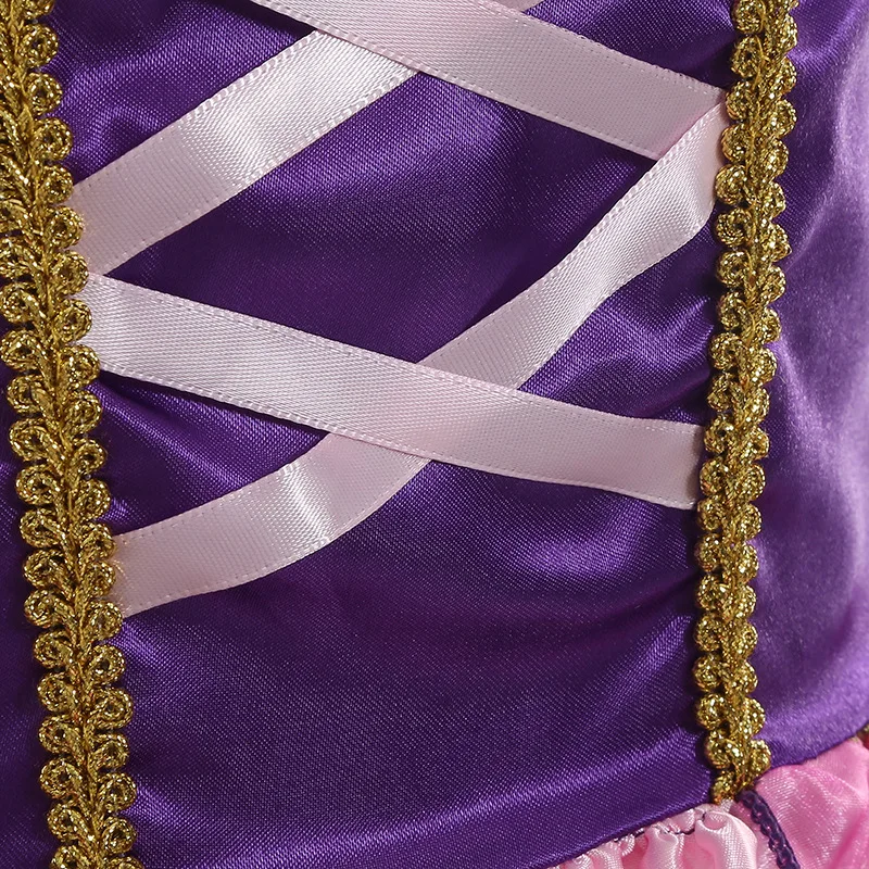 Costume da Rapunzel per ragazze, bambini, principessa, cosplay, abito estivo, abiti da festa a fiori - immagine 5