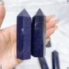 5-9CM Natural Crystal Blue Sandstone Column Energy Stones Polished Tower Crystal Energy Healing Room Ornament Home Decor Gift 1
