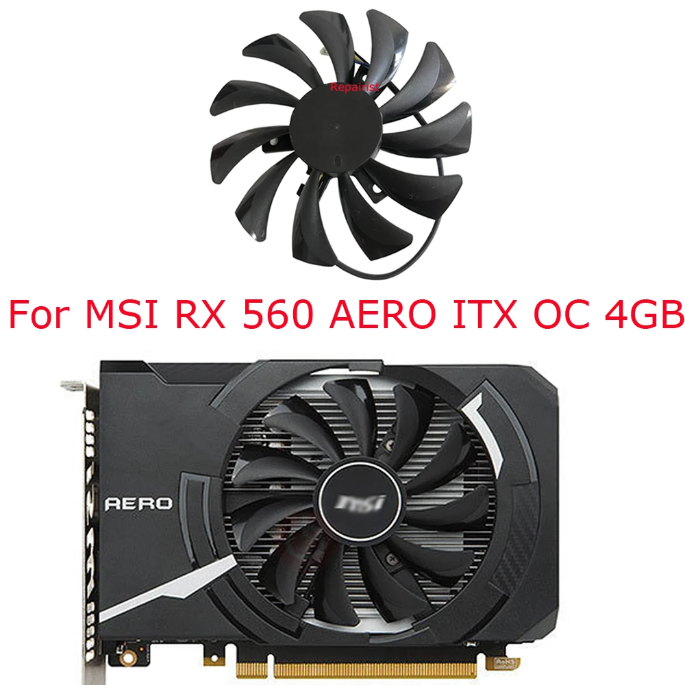 Pendingin GPU, kipas kartu grafis, HA5510H12SF-Z UNTUK MSI RX460
