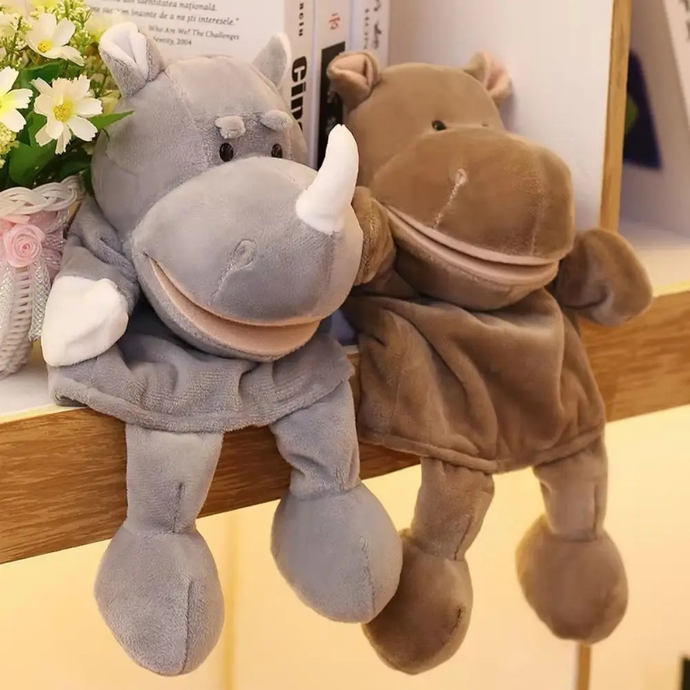 정글 동물 동물 손인형 조기 교육용 진정 손인형 사자 코끼리 돼지 인터랙티브 소품 손가락 인형 용