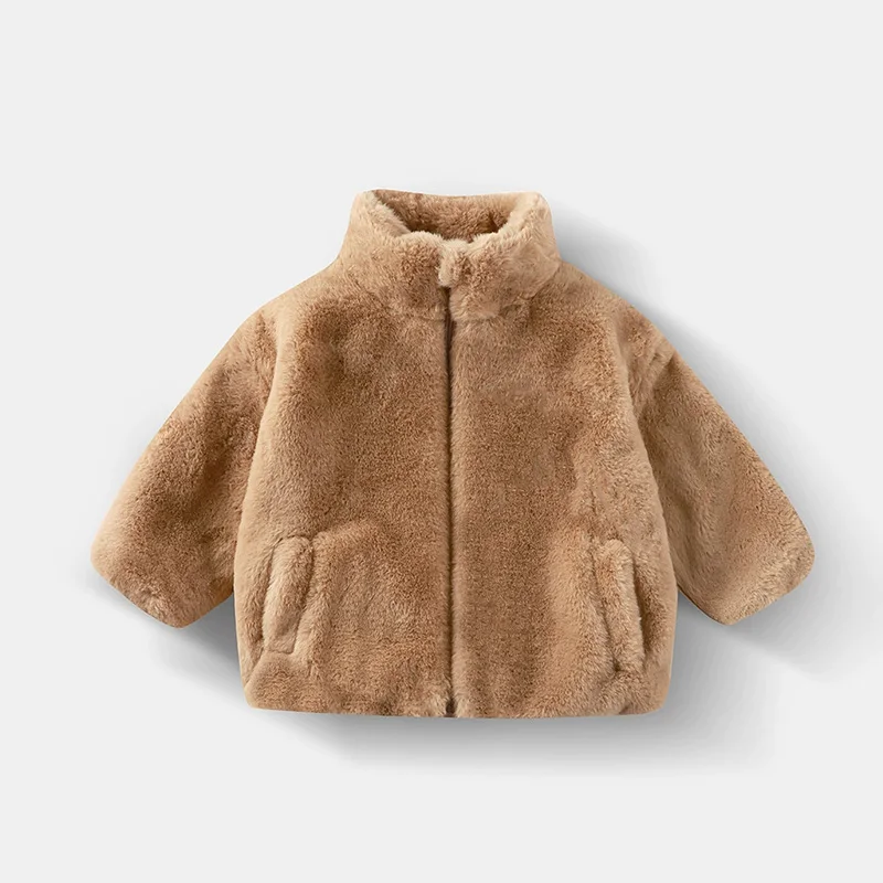Kids coat on child model
