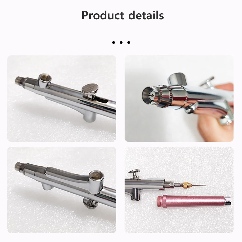 Airbrush Spray Gun For Nails Airbrush Compressor With Cups Airbrush Cleaning Kit Replacement For Nails Painting Cake Decorating 4