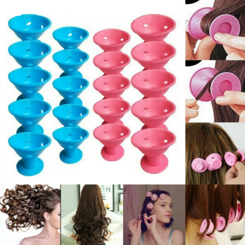 Hair Care Rollers Magic Silicone Hair Curler Soft Rubber Twist No Heat No Clip Curling Styling DIY Tool Sleeping Care