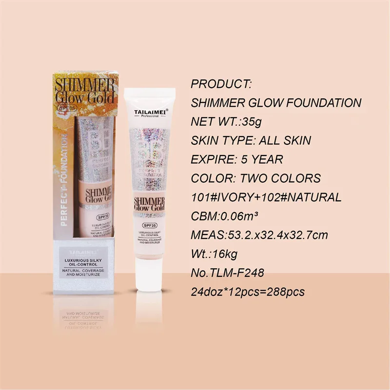 Pearlescent fine flash pigment BB cream isolation pre-makeup lotion foundation concealer brighten skin tone moisturizing makeup 5