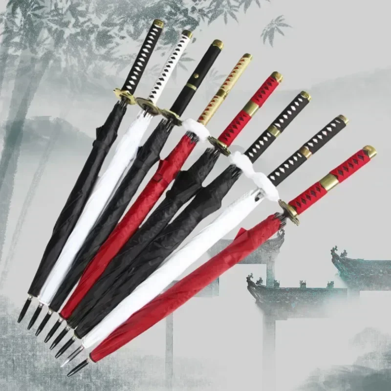 Bleach Zangetsu Anime Katana Umbrellas Creative Kurosaki Ichigo Long Parasol Anime Surrounding Gifts Cosplay Prop Life Supplies mini umbrella wind resistant umbrella folding umbrella mini sun umbrella automatic sun umbrella reverse folding umbrella automatic umbrella japanese umbrella manual umbrella windproof umbrella sun umbrella paper umbrella