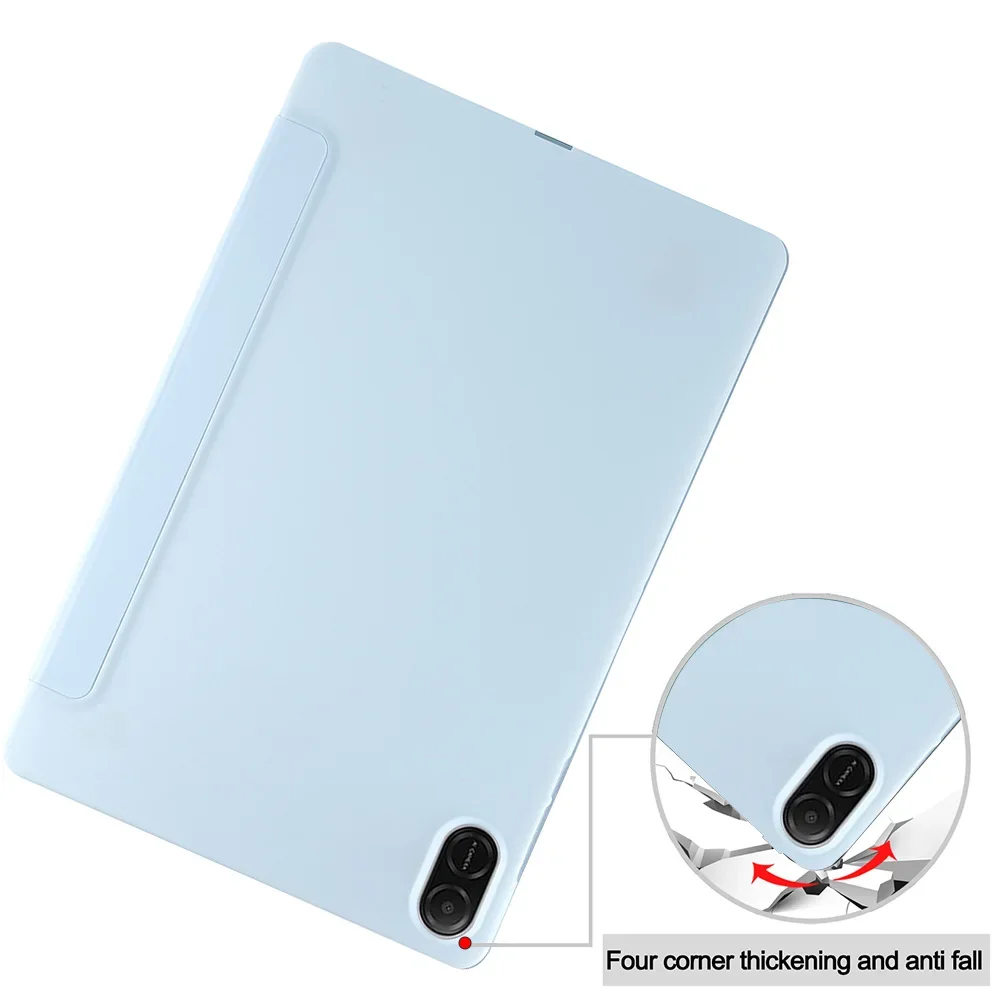 Enhanced Tri-Fold Soft TPU Tablet Case, 11-11.5 Inch