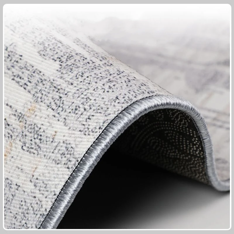 Retro American Large Area Carpet Living Room Sofa Bedroom Nordic Style Light Luxury Carpets Advanced French Anti Slip Soft Rug 5
