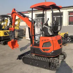 Machine de Construction avec Pince à Pouce Hydraulique, Mini Pelleteuse, Camion en Caoutchouc, Petit Inoler, 1000kg