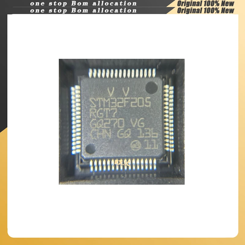 

5PCS/LOT STM32F205RGT7 STM32F205R M32F2RGT7 LQFP-64 Stock NEW Original